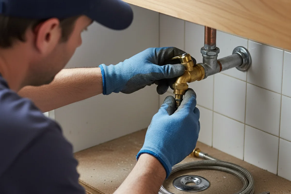 Shutoff valve and fitting work during Repiping in Carver